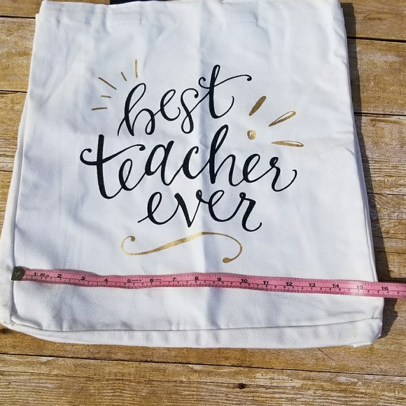 NWT Best Teacher Ever tote bag - Picture 4 of 7